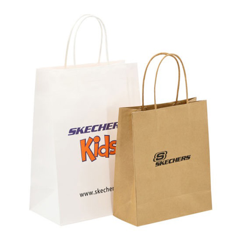Recycled Mini Brown Paper Bags Biodegradable Paper Shopping Bags Wholesale Fast Food Bag