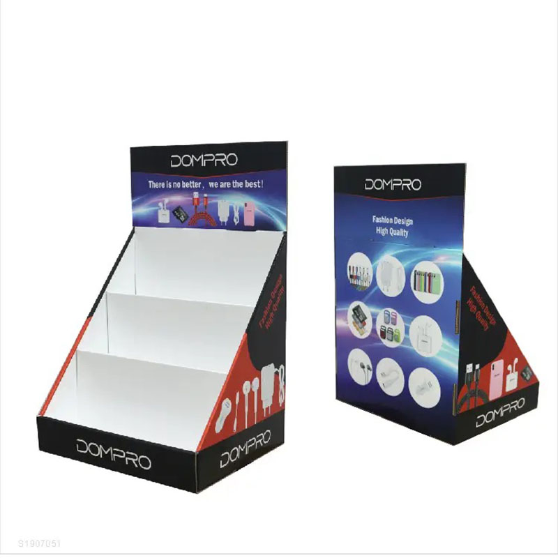 Custom Logo Retail Counter Paper Cardboard Packaging Boxes Candy Chocolate Cookie Mint Standing PDQ Display Box