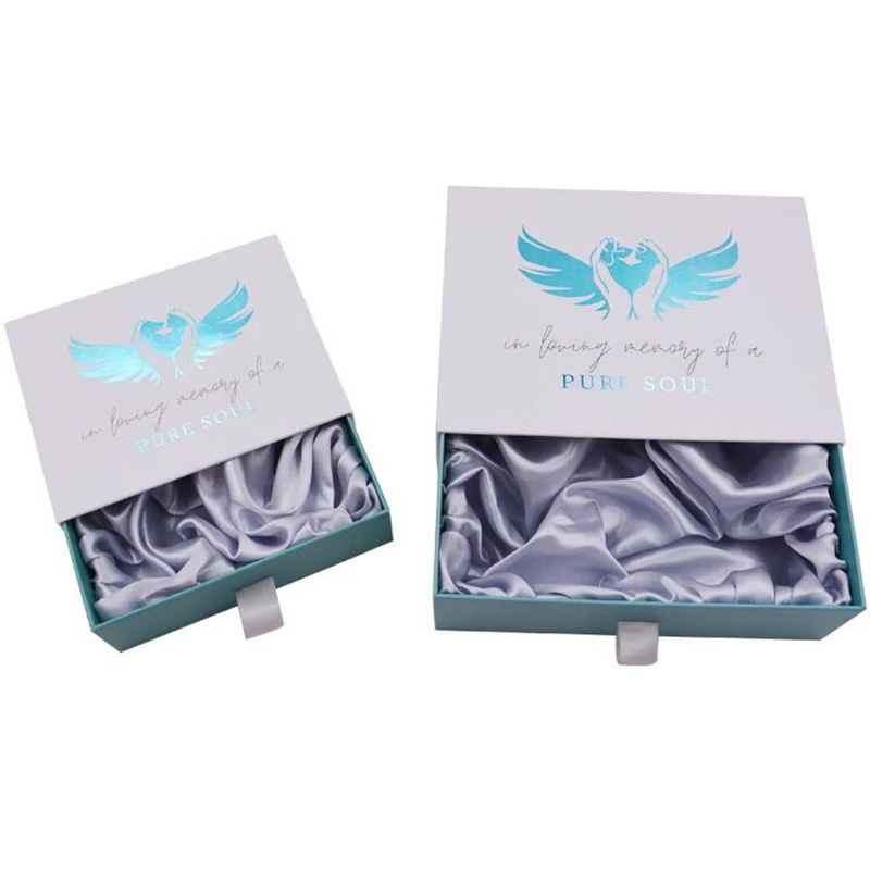 Custom Logo Cosmetic Makeup Storage Boxes Small Sliding Drawer Paper Box Empty Nice Gift Boxes