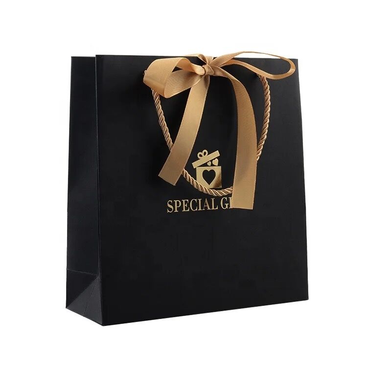 Custom Paper Bags with Logo Luxury Wine Paper Gift Bags with Handles