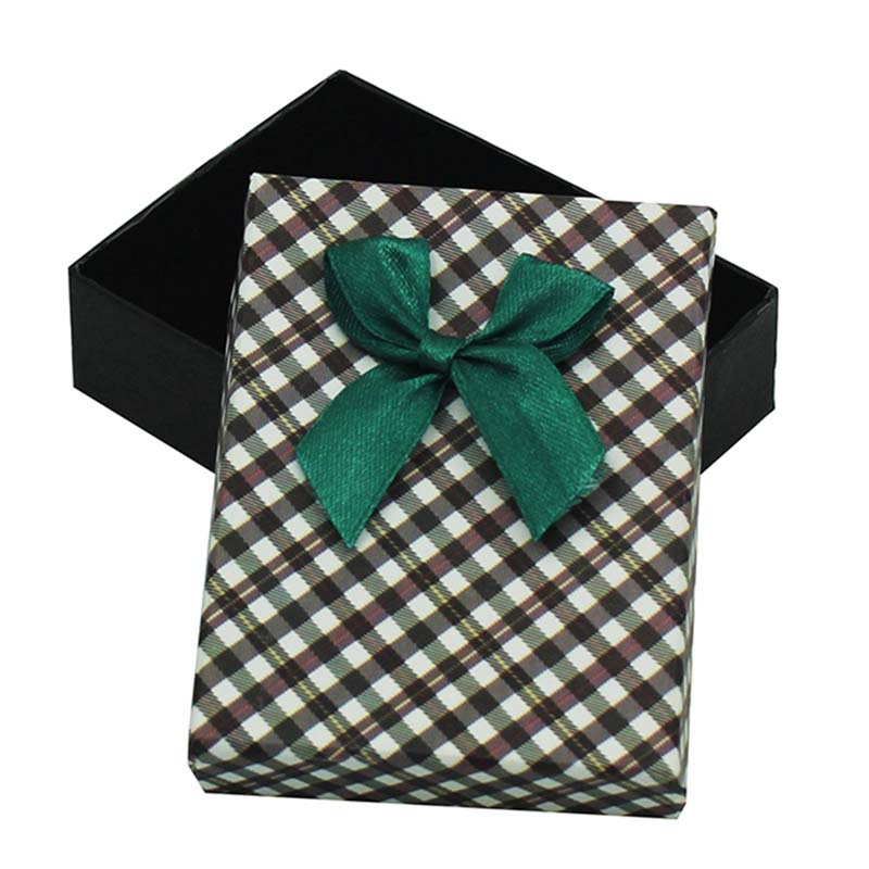 Luxury Cardboard Paper Gift Box with Ribbon Printed Packaging Paper Jewelry Box