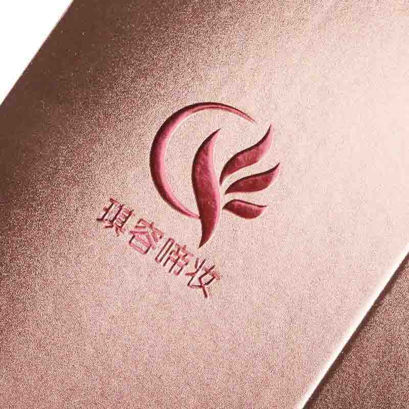 Custom Rose Gold Lotion Skincare Packaging Box Folding Frosted Cosmetic Essential oils Paper Packing Box