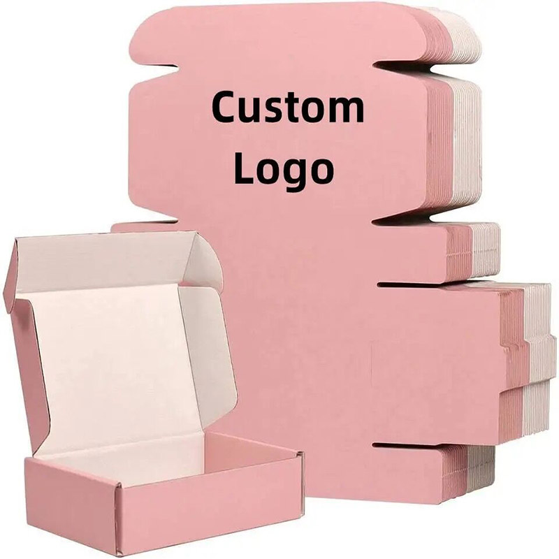 Custom Printed Flute E-Commerce Cardboard Mailers Corrugated Die Cut Shipping Mailer Literature Mailer Boxes